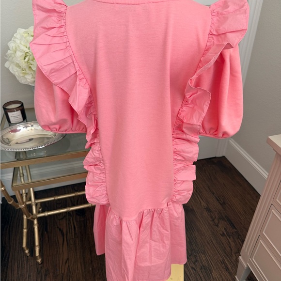 English Factory Mixed Media Ruffle Mini Dress
AC11 - Picture 7 of 9